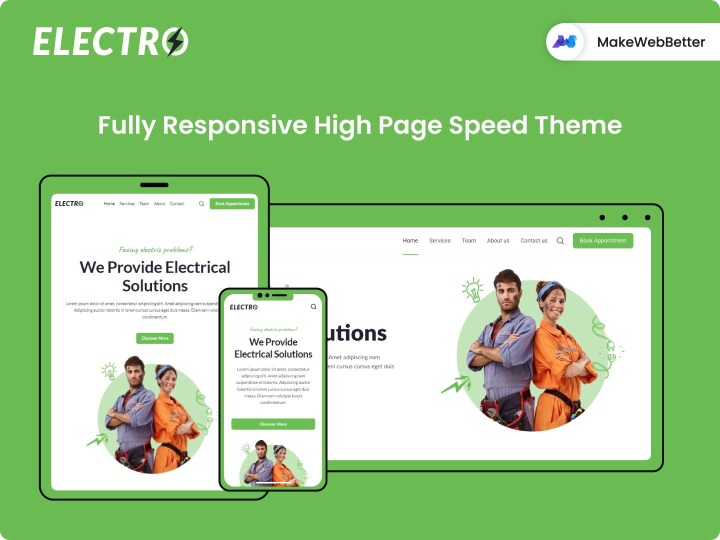 Fully Responsive High Page Speed Theme