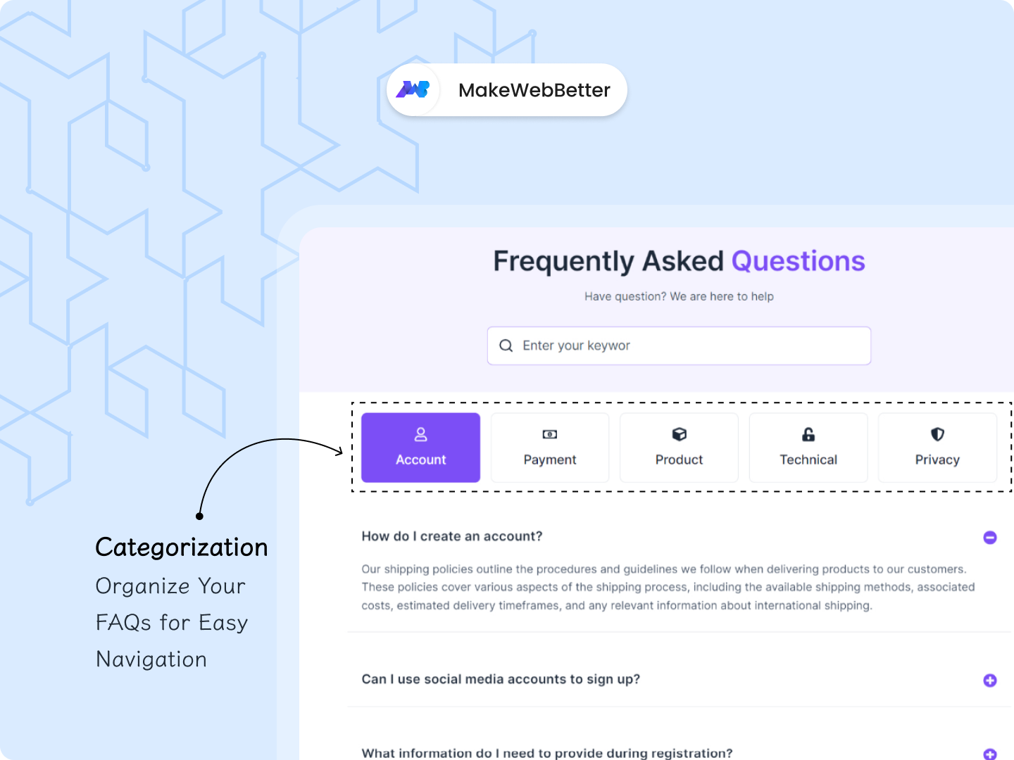 FAQ Pro Module by MakeWebBetter